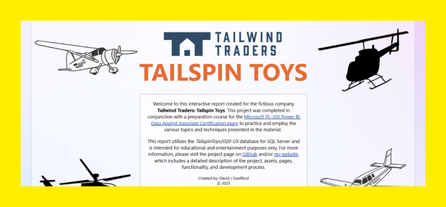 Tailwind Traders: Tailspin Toys – Power BI Report